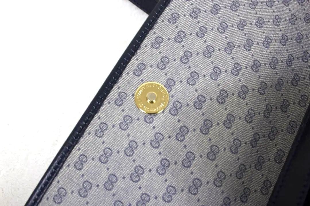 オールドグッチ　ショルダーバッグ グレー ネービー