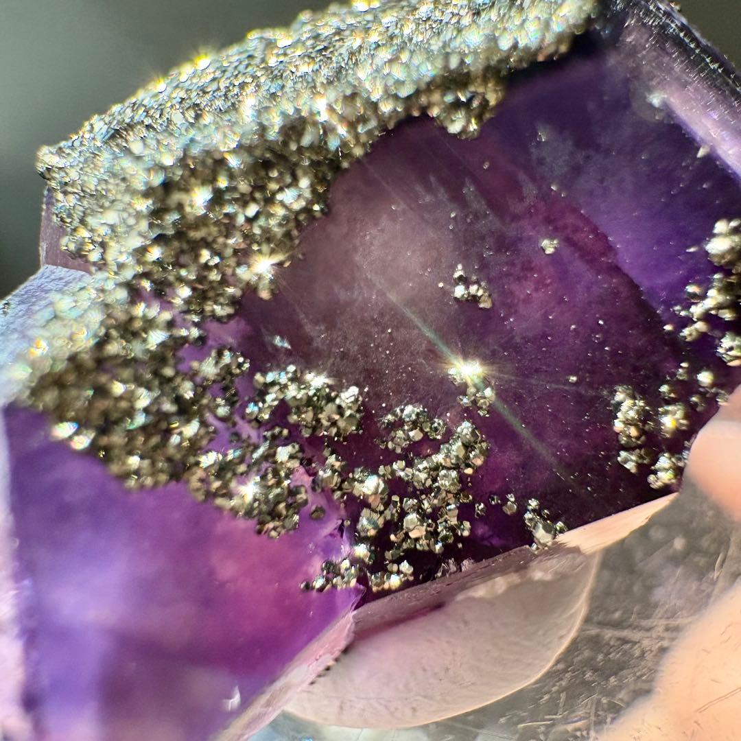 517 中国 内モンゴル産 レアタイプ フローライト&パイライト 517 中国 内モンゴル産 レアタイプ フローライト&パイライト