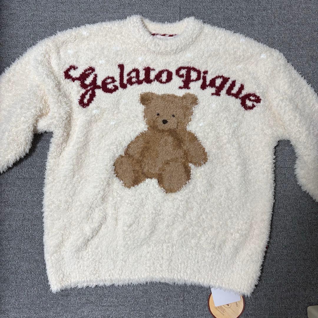 ジェラピケ ジェラートスノーベアジャガードプルオーバー&ショートパンツ