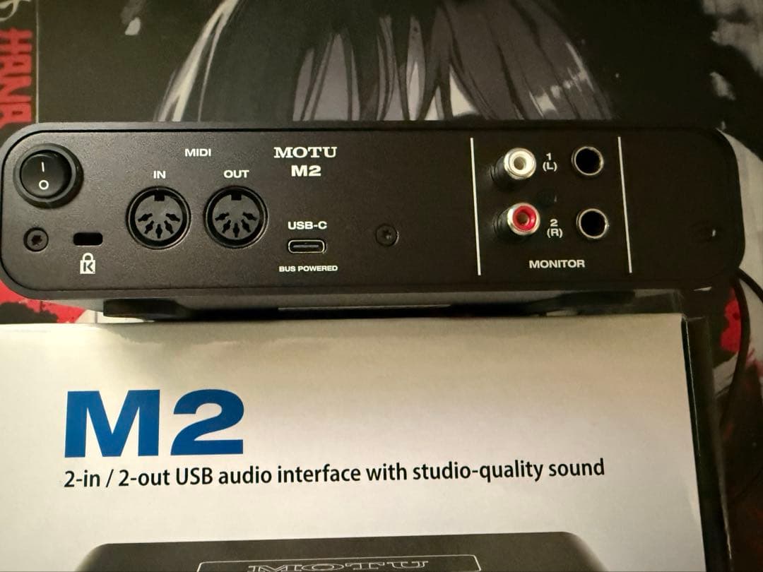 MOTU M2 2-in/2-out USBオーディオインターフェイス