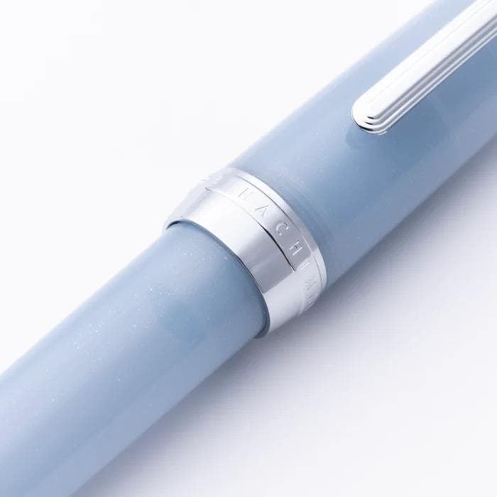 銀山スノーグレー　万年筆　MF　中細