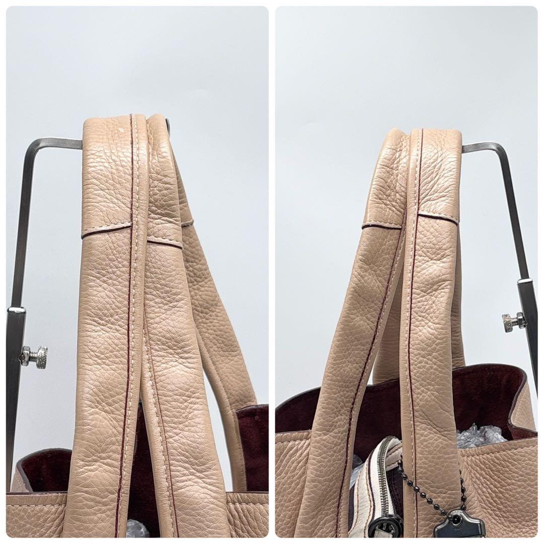 コーチ バンディット ホーボー ハンドバッグ チャーム レザー ワンショルダー