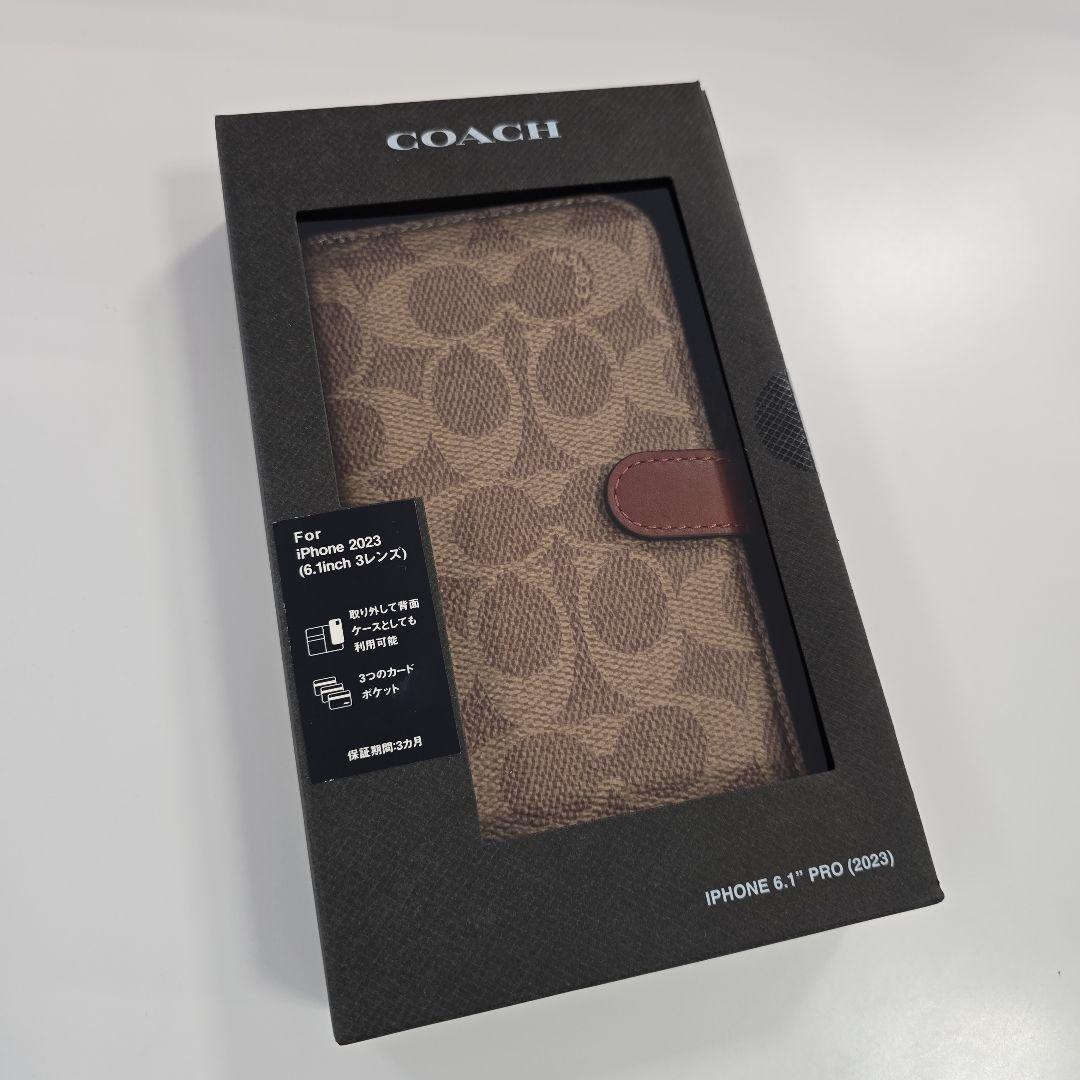 コーチ手帳型ケースiPhone15pro MAX コーチ iPhone15/14/13 ProMax