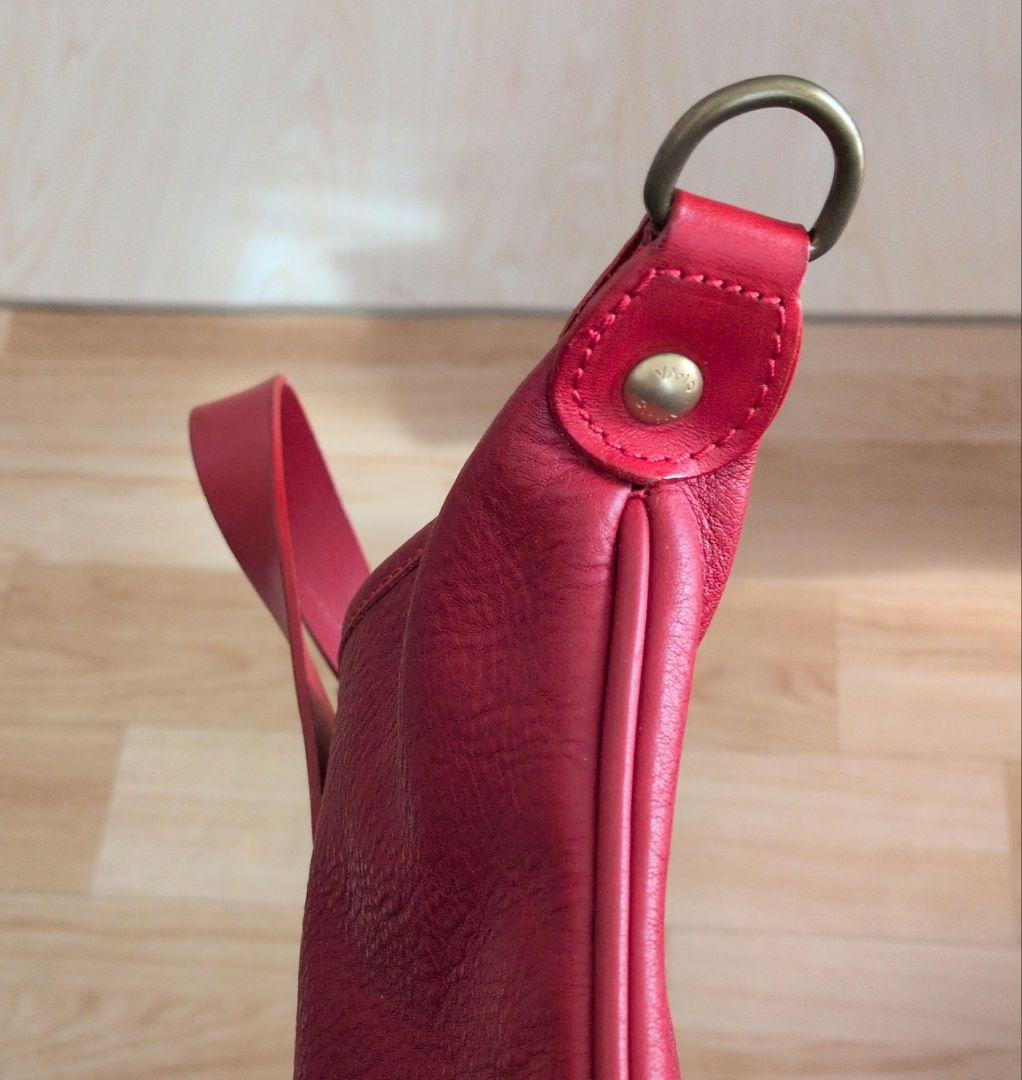 【美品】 CI-VA (チーバ) 舟型2wayバッグ 牛ヌメ革