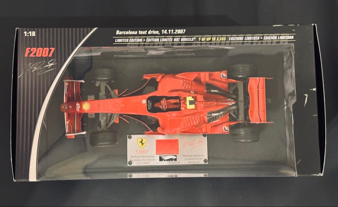 1／18 Ferrari F2007 バルセロナテスト ミハエル シューマッハ