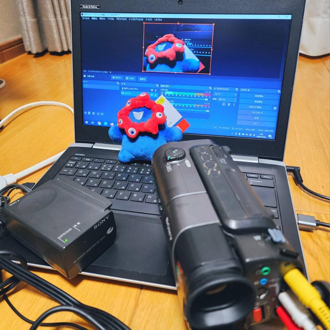 【動作確認済】8ミリ Hi8 SONY 高画質 ビデオカメラ ACアダプタセット