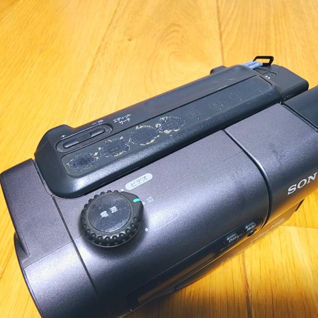 【動作確認済】8ミリ Hi8 SONY 高画質 ビデオカメラ ACアダプタセット