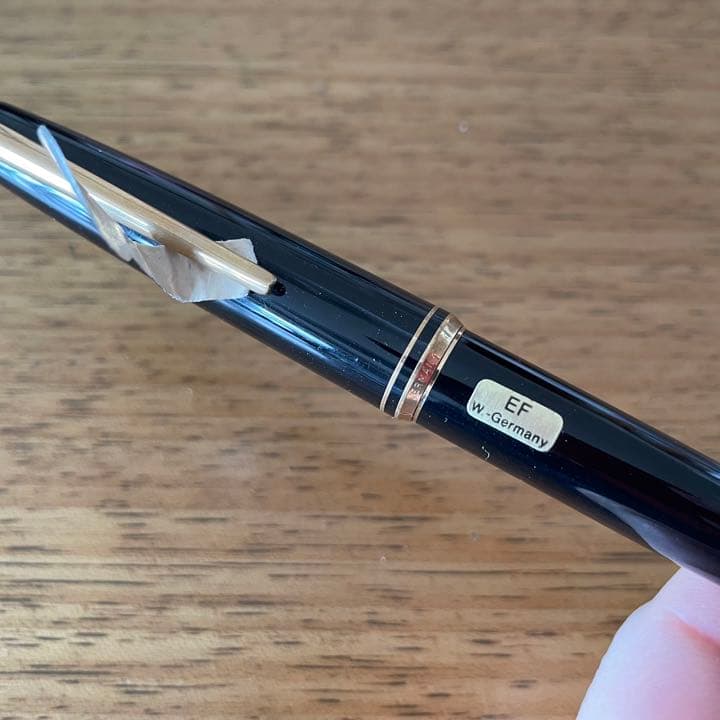 MONTBLANC モンブラン 万年筆 EF 黒 W-Germany 西ドイツ製 - メルカリ