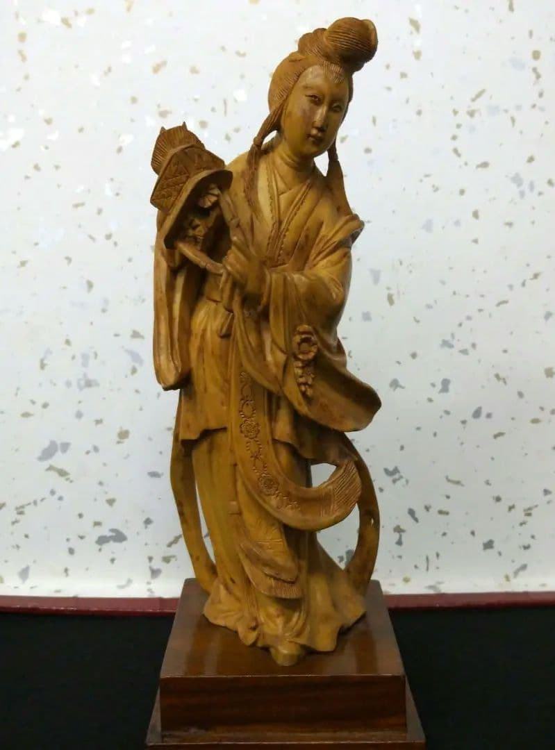 ☆★☆【期間限定特価！古美術 木彫り天女】 【期間限定特価！古美術 木彫り天女】