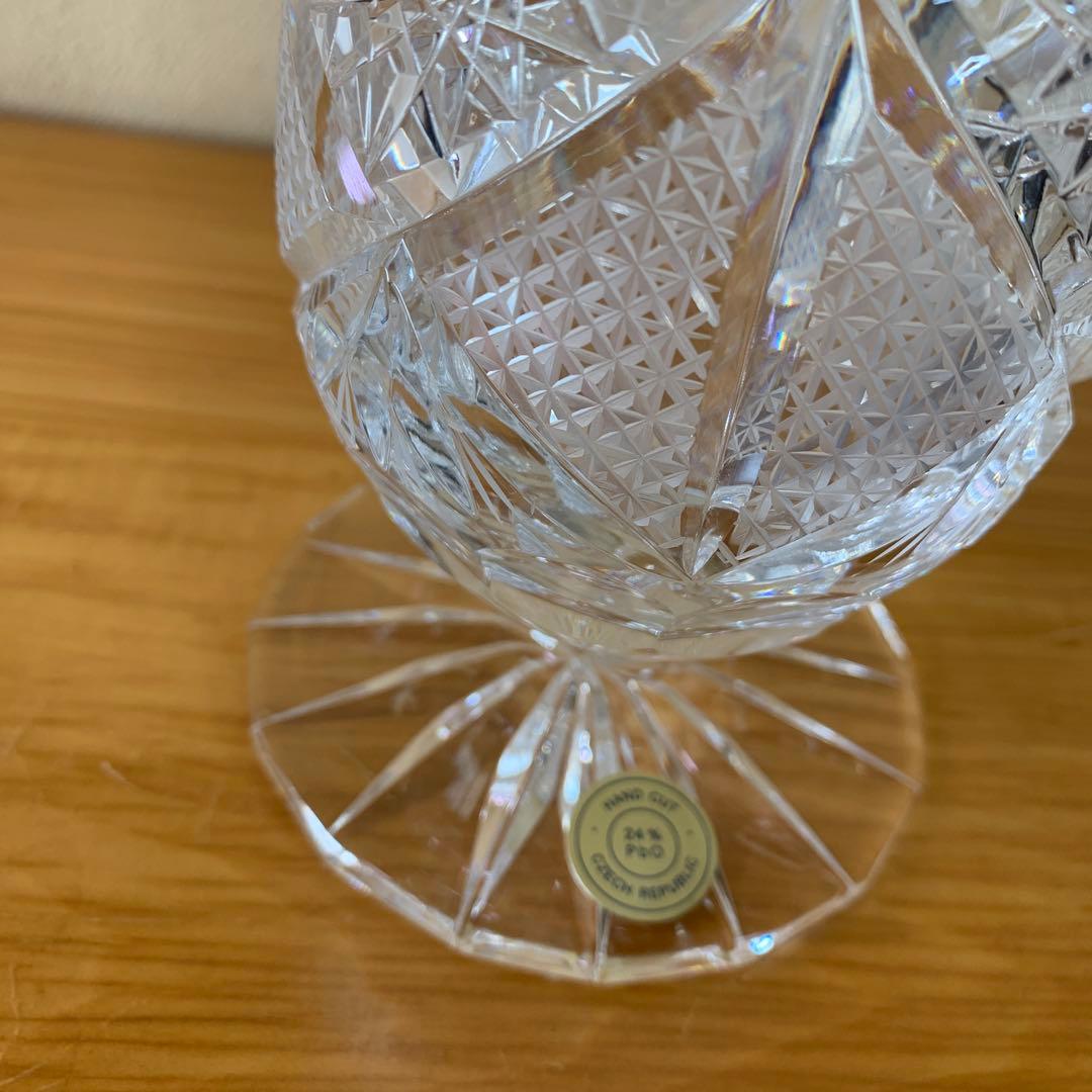 値下げ！！】BOHEMIA ボヘミア クリスタルガラス花瓶 フラワーベース