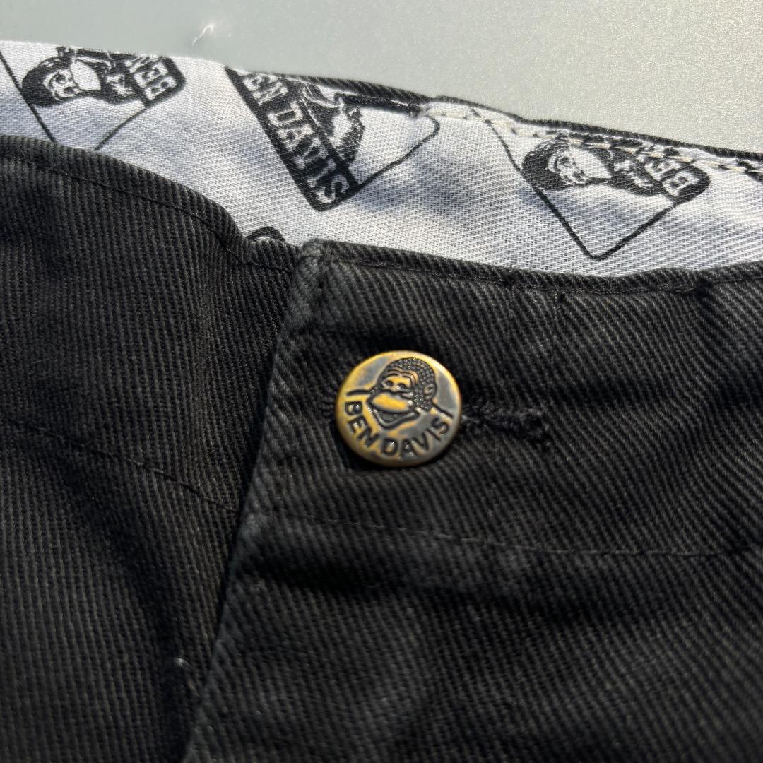 90s〜 BEN DAVIS フリスコパンツ ブラック USA規格 ベンデイビス