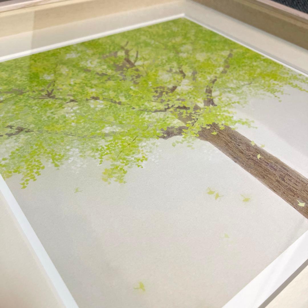 野地美樹子 きみどりの季節 版画