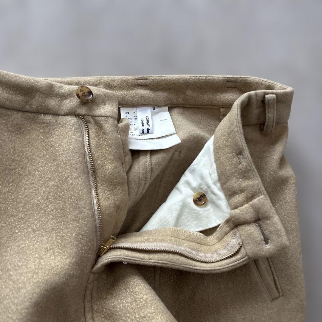 S、M、Lコムデギャルソン　サルエルパンツS ゴールドベージュ