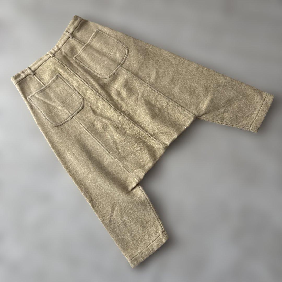 S、M、Lコムデギャルソン　サルエルパンツS ゴールドベージュ