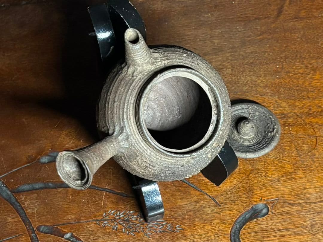 南蛮焼 横持手急須 昌平 寶山 雲林院寶山 煎茶道具