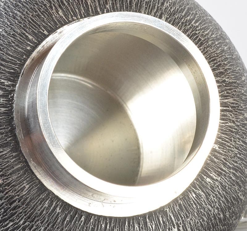 煎茶道具　今井錫器　錫製　杉目茶壷　茶心壷　約278g　共箱　M R4395