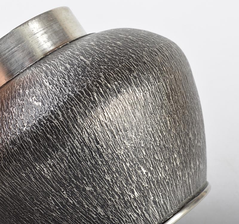 煎茶道具　今井錫器　錫製　杉目茶壷　茶心壷　約278g　共箱　M R4395