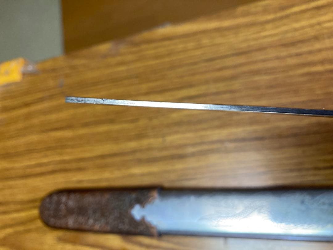 中国 剣 模造刀 鞘付き 全長約98cm 刃渡り約69㎝ 太極剣 昭和レトロ