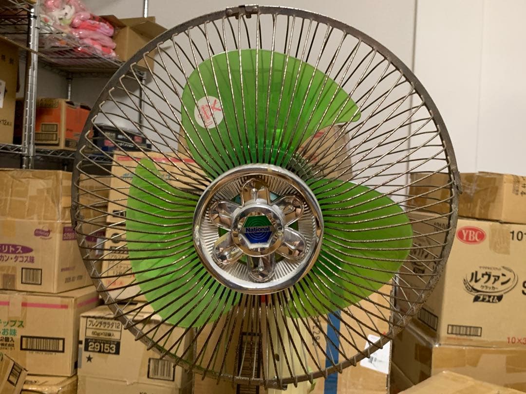 昭和レトロ ナショナル 扇風機 動作品