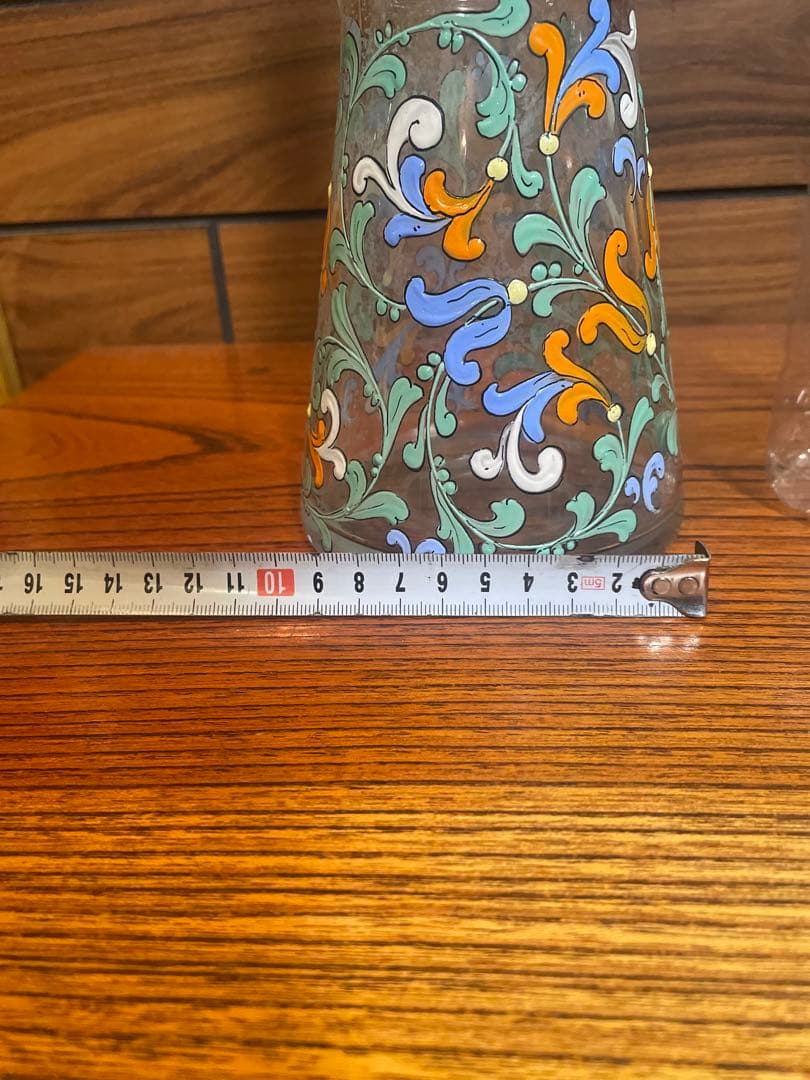 雨宮喜能登 窯彩硝子 デカンタ クリスタルガラス