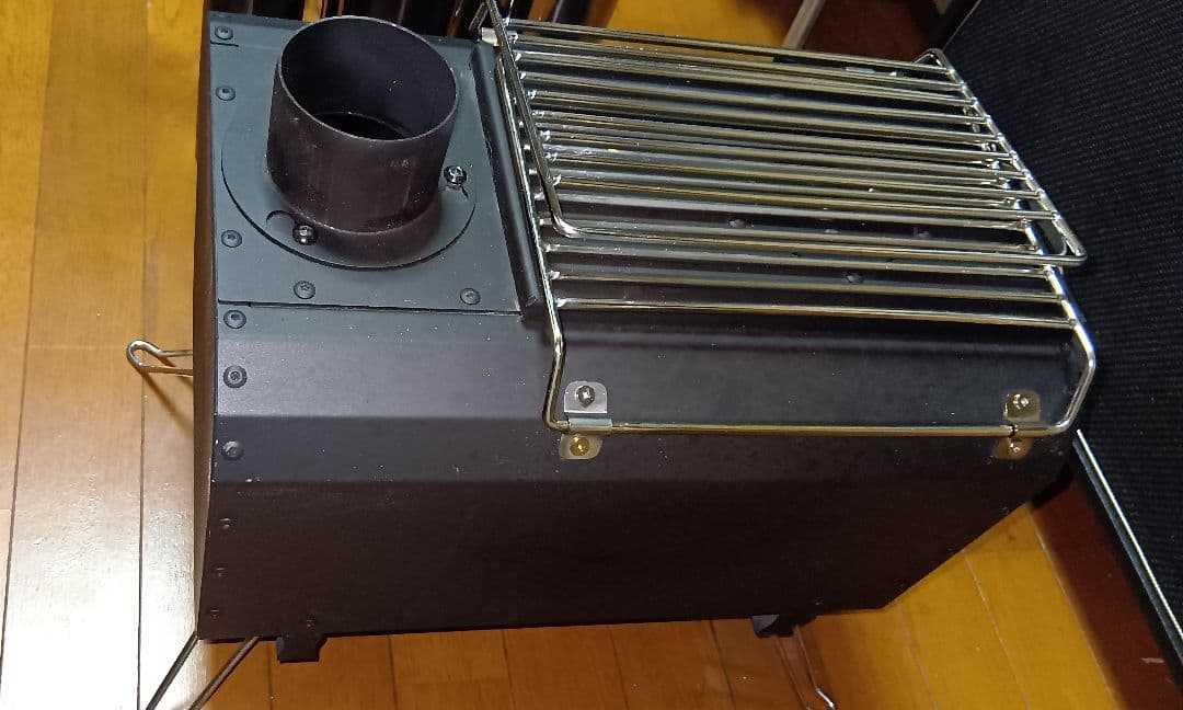 折りたたみ薪ストーブ ブラック 収納袋 煙突