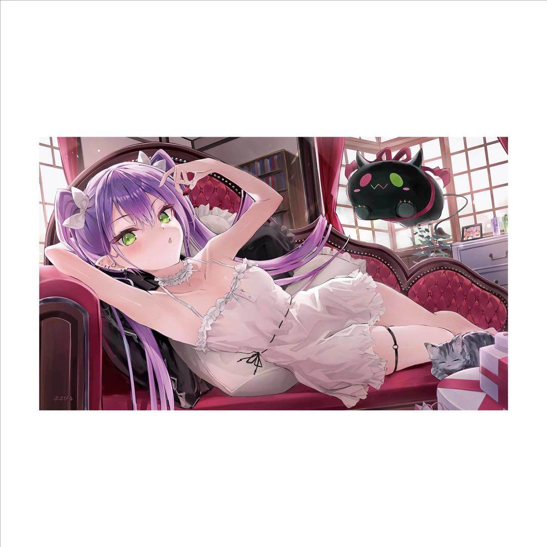 常闇トワ 活動5周年記念 ホロライブ ワイドラバーマット プレマ 常闇