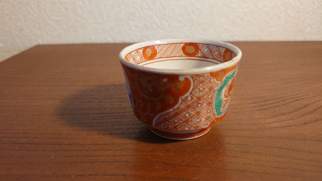 古九谷　九谷焼　赤絵　飯田屋　宮本屋窯　九谷庄三　庄三　蔵出し　１客