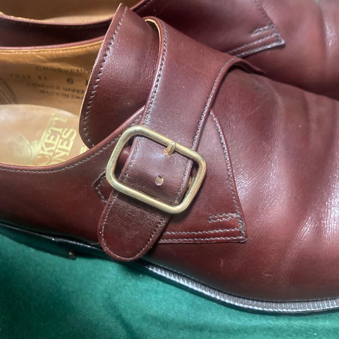 ポールスミス別注クロケットandジョーンズ製シングルモンク