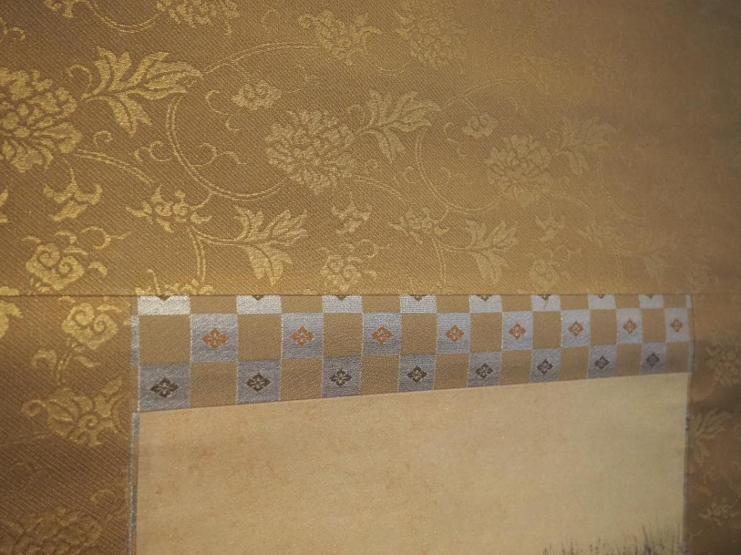 今尾景祥自筆『寿松図』掛軸（共箱）