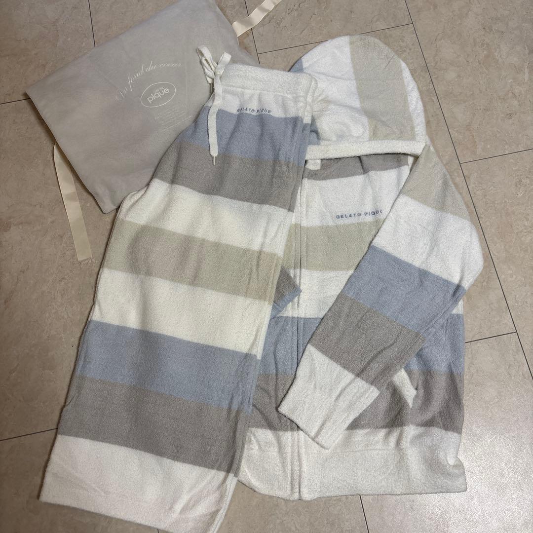 新品未使用 GELATO PIQUE ルームウェア ストライプ