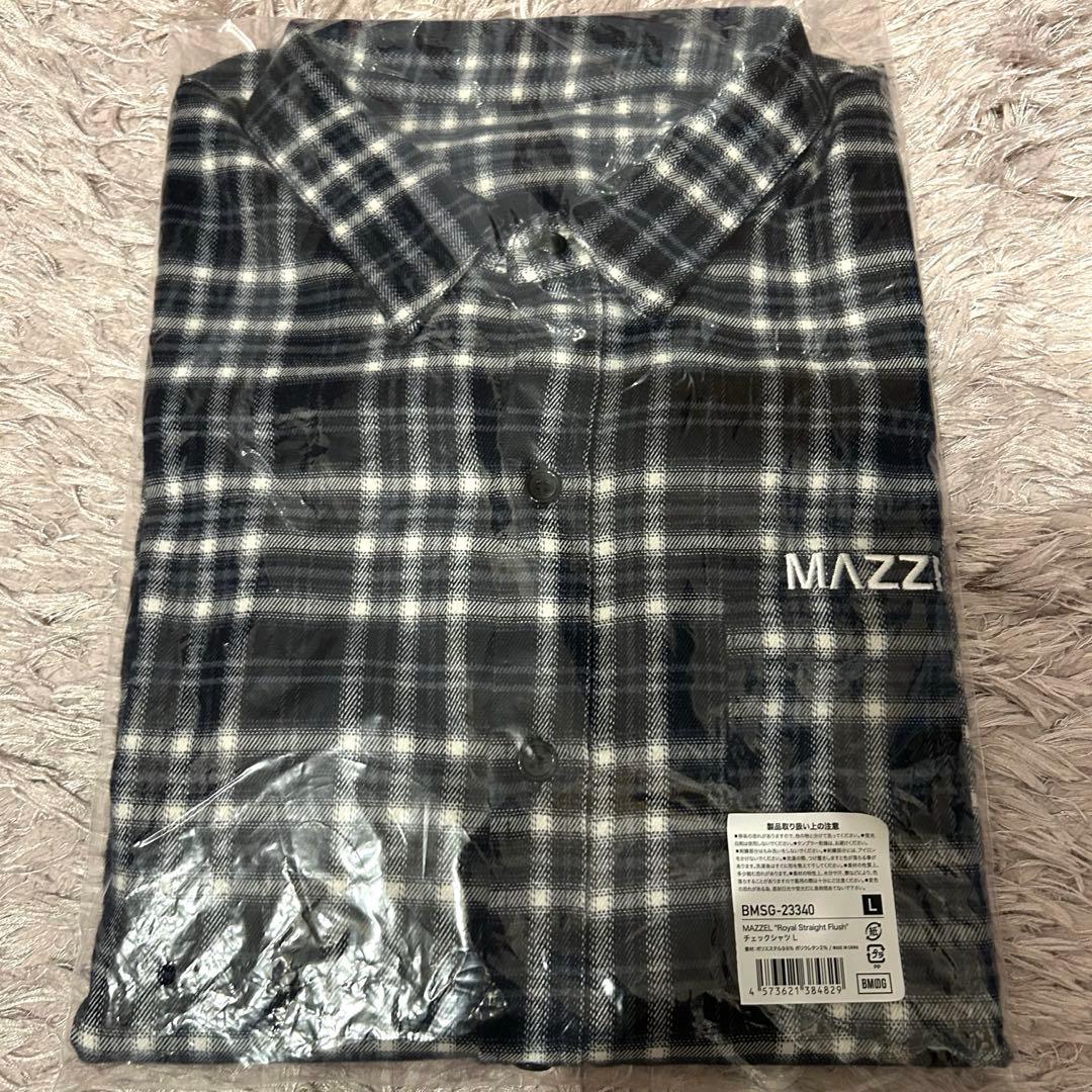 MAZZEL Royal Straight Flush チェックシャツ M