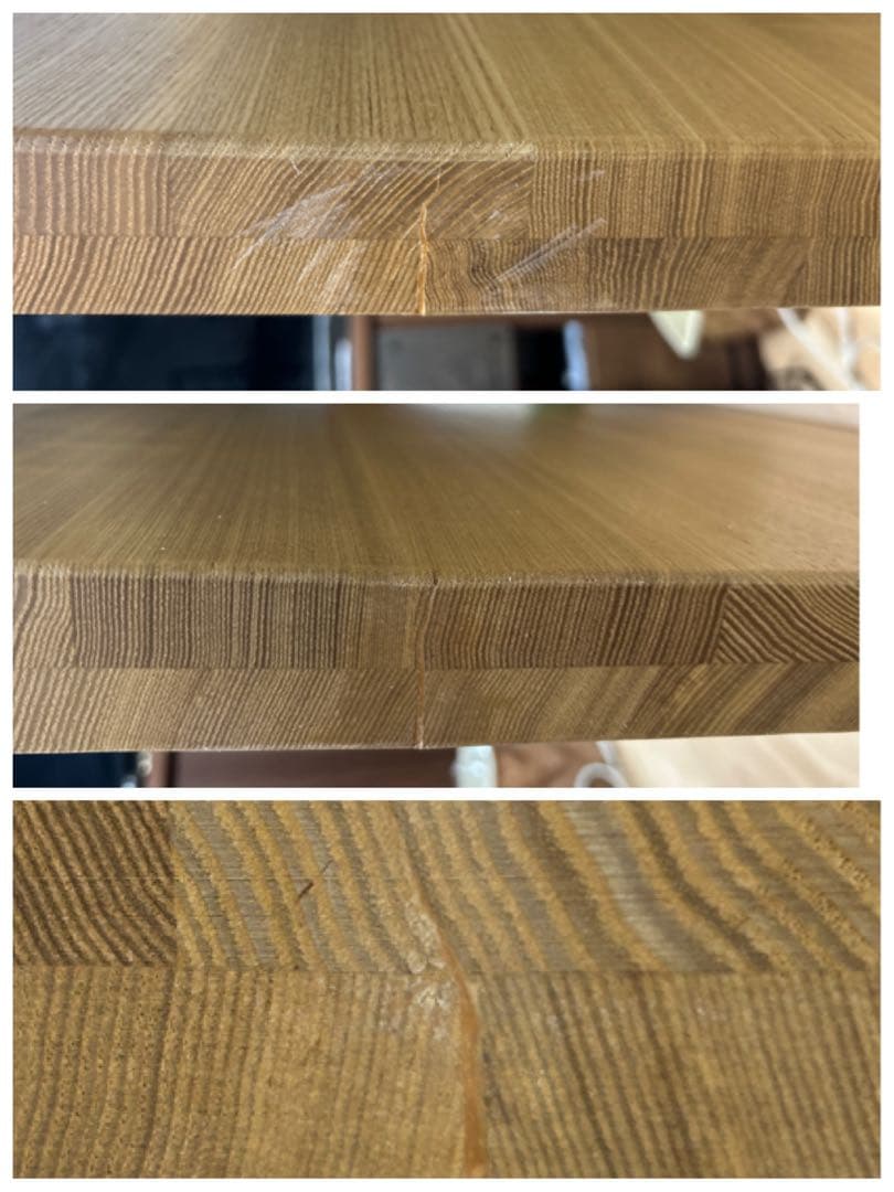 美品 タモ無垢材使用 ダイニングテーブル 福岡直接引取限定