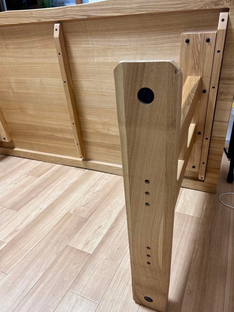 美品 タモ無垢材使用 ダイニングテーブル 福岡直接引取限定