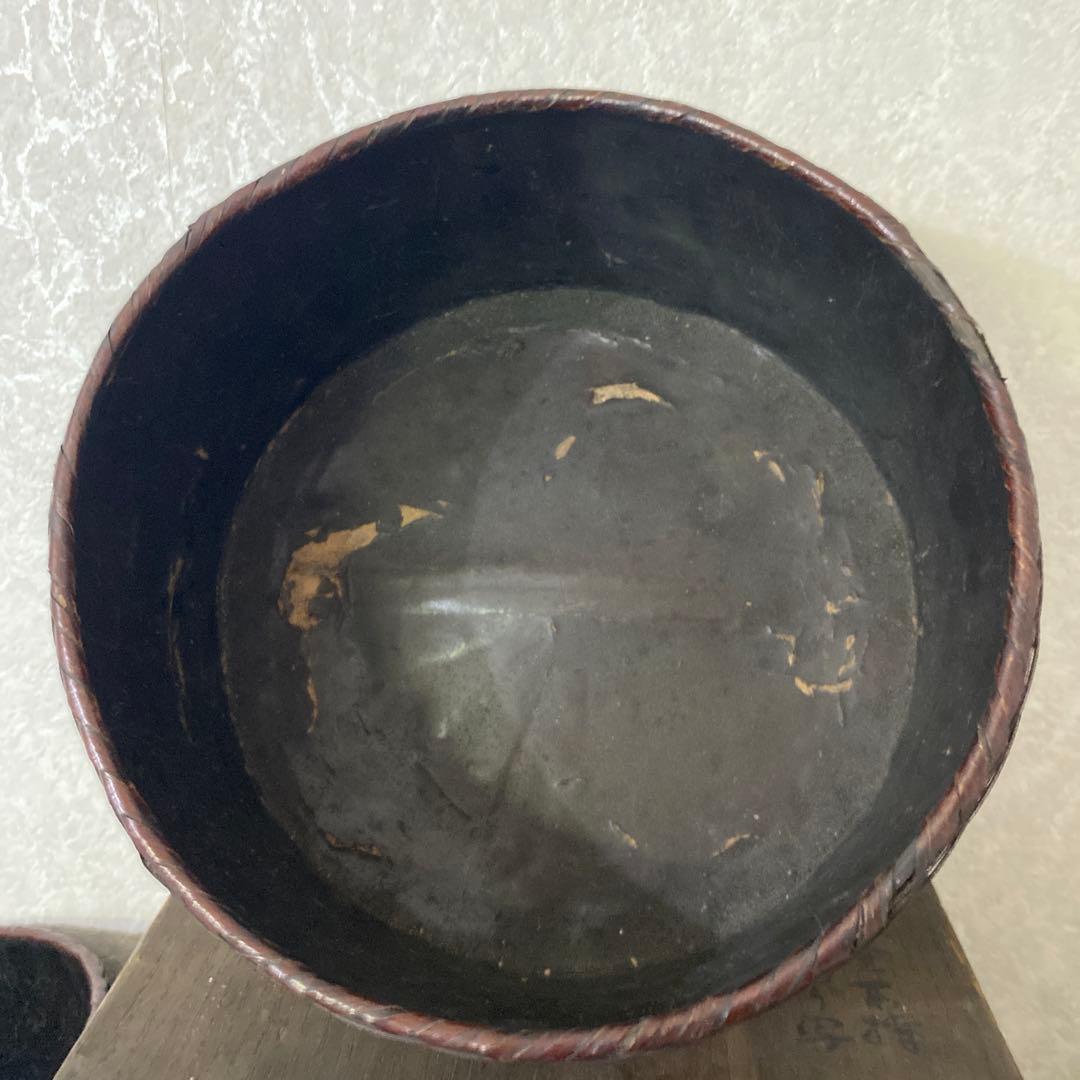 時代　炭斗　煎茶　竹細工　籠