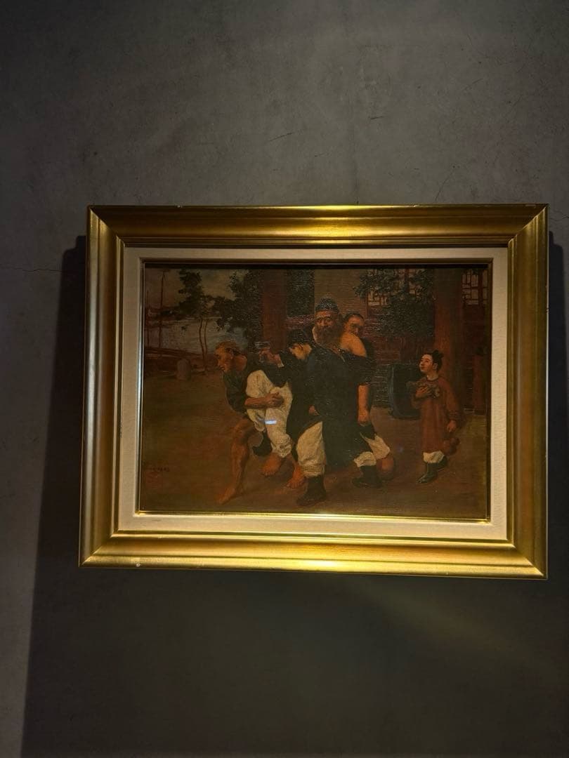 他の方発送×リアリズム　作者不詳【神話】肉筆油彩画