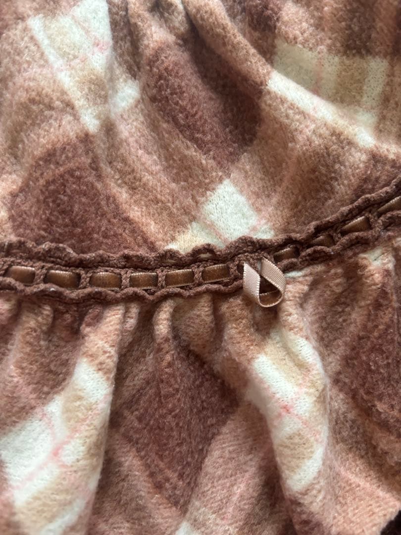 LIZLISA リズリサ 希少 ブラウン チェック柄 スカパン