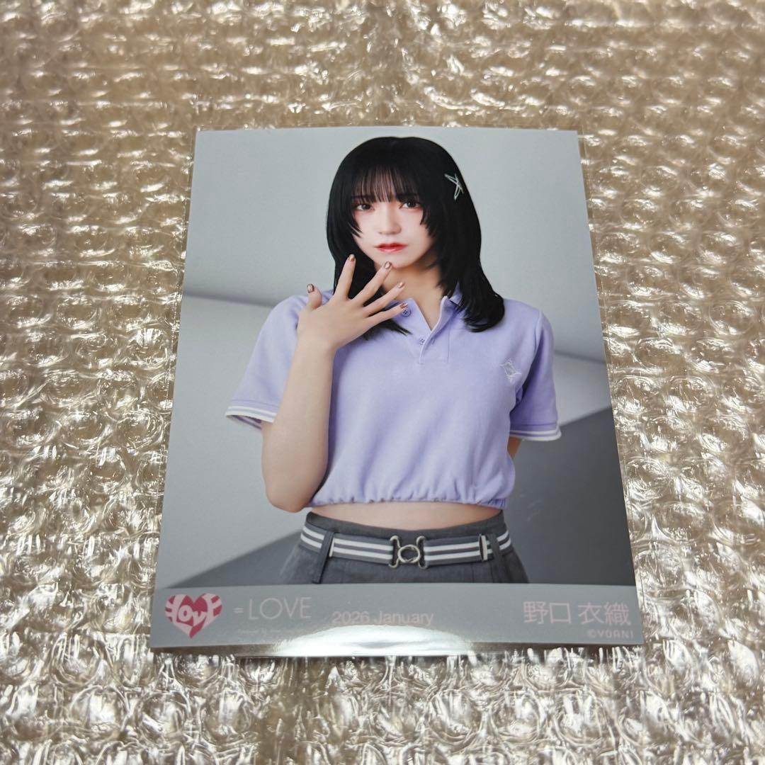 イコラブ 野口衣織 生写真 ポロシャツ チュウ - メルカリ