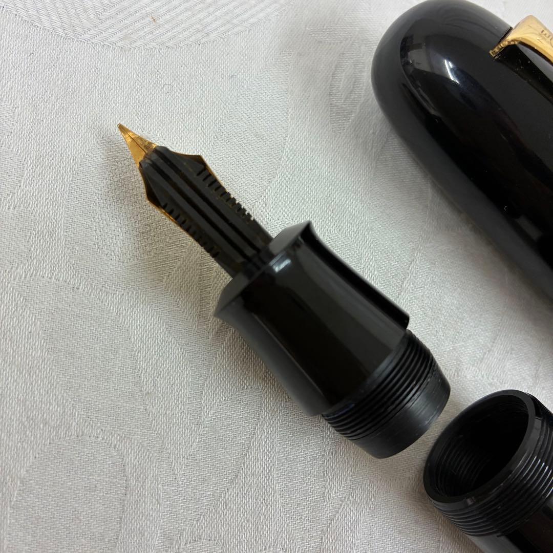 万年筆 極太 筆記具 ブラック クリップ FOUNTAIN PEN JUMBO