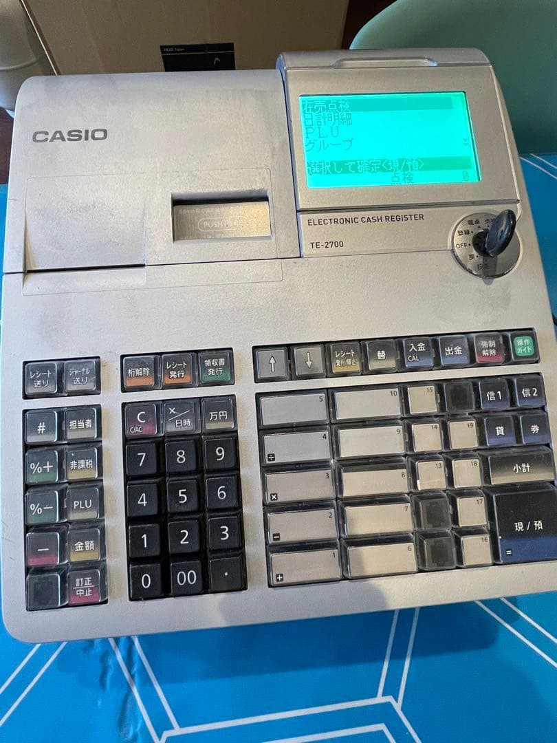 レジスターCASIO TE-2700 レジロール付き