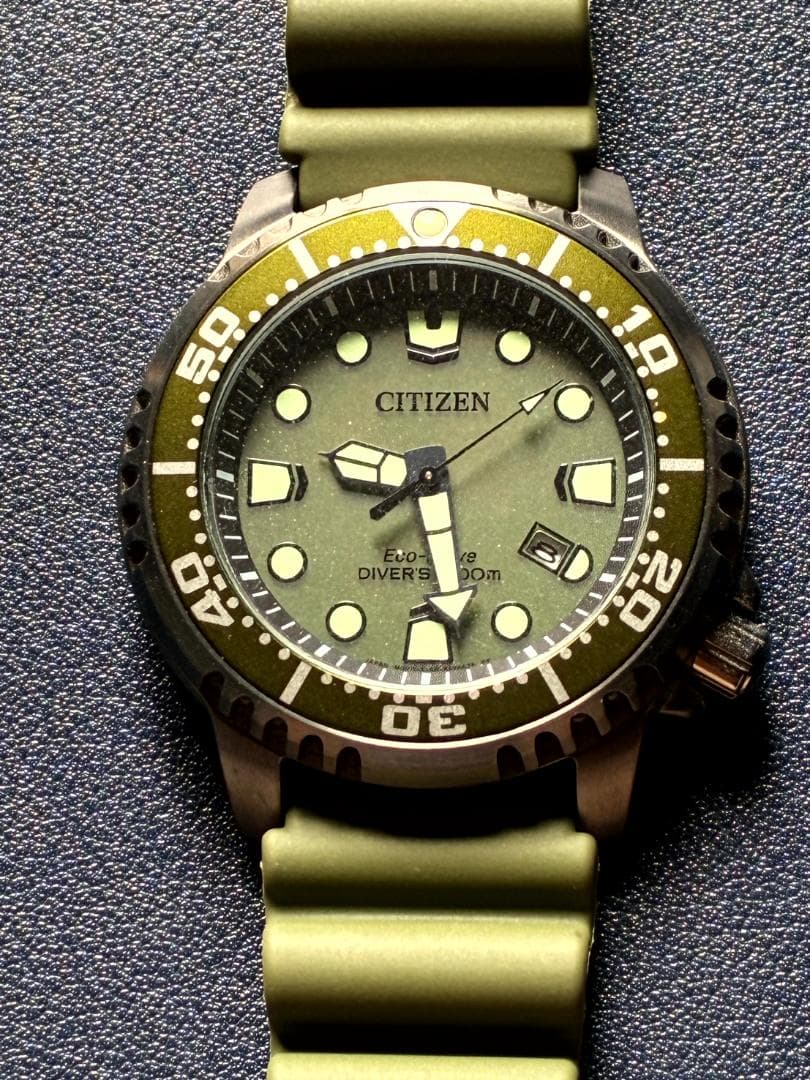 CITIZEN シチズン PROMASTER MARINE グリーン ソーラー