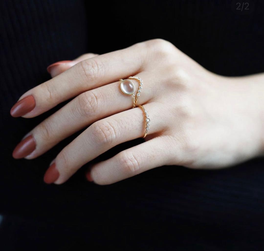 シエナロゼ　SIENA ROSE スーリール9粒ダイヤ 9号