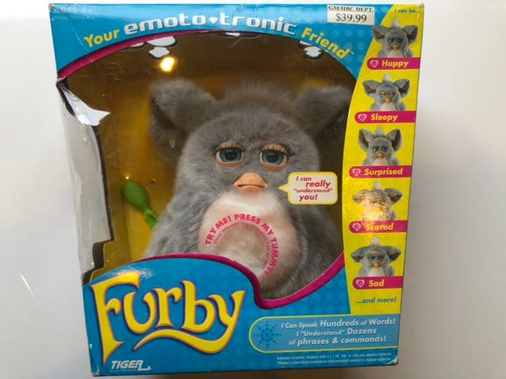 ファービー2 アウトレット 未開封 2005 グレー/ピンク 青目 英語版 furby2