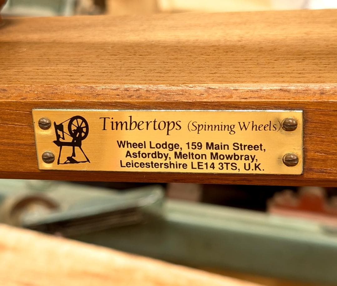 紡毛機　紡ぎ車　糸車　（イギリス製）