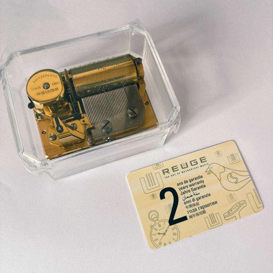 REUGE オルゴール 36弁　アクリルケース　Let it go（アナ雪）