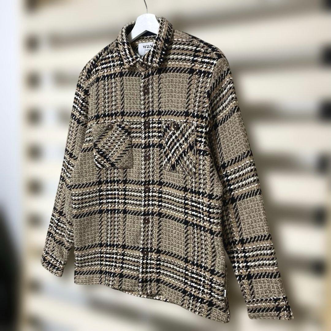 美品！wax london ワックスロンドン バスケットチェックシャツ M