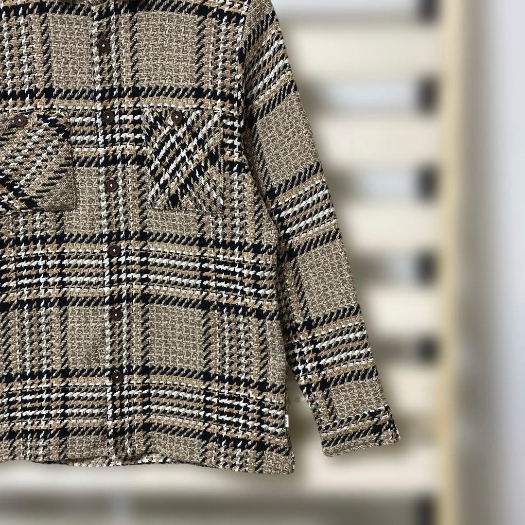 美品！wax london ワックスロンドン バスケットチェックシャツ M