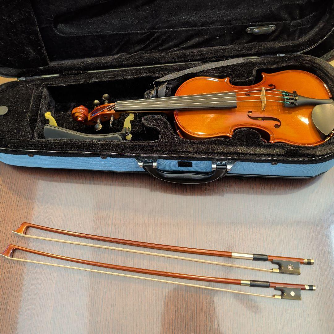 カルロジョルダーノ 1/8バイオリン本体・水色ケース付き