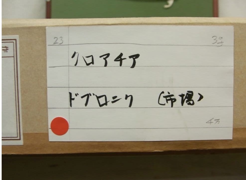 「クロアチア ドブロニク(市場)」 Masa Saigusa 油彩 F3 額装