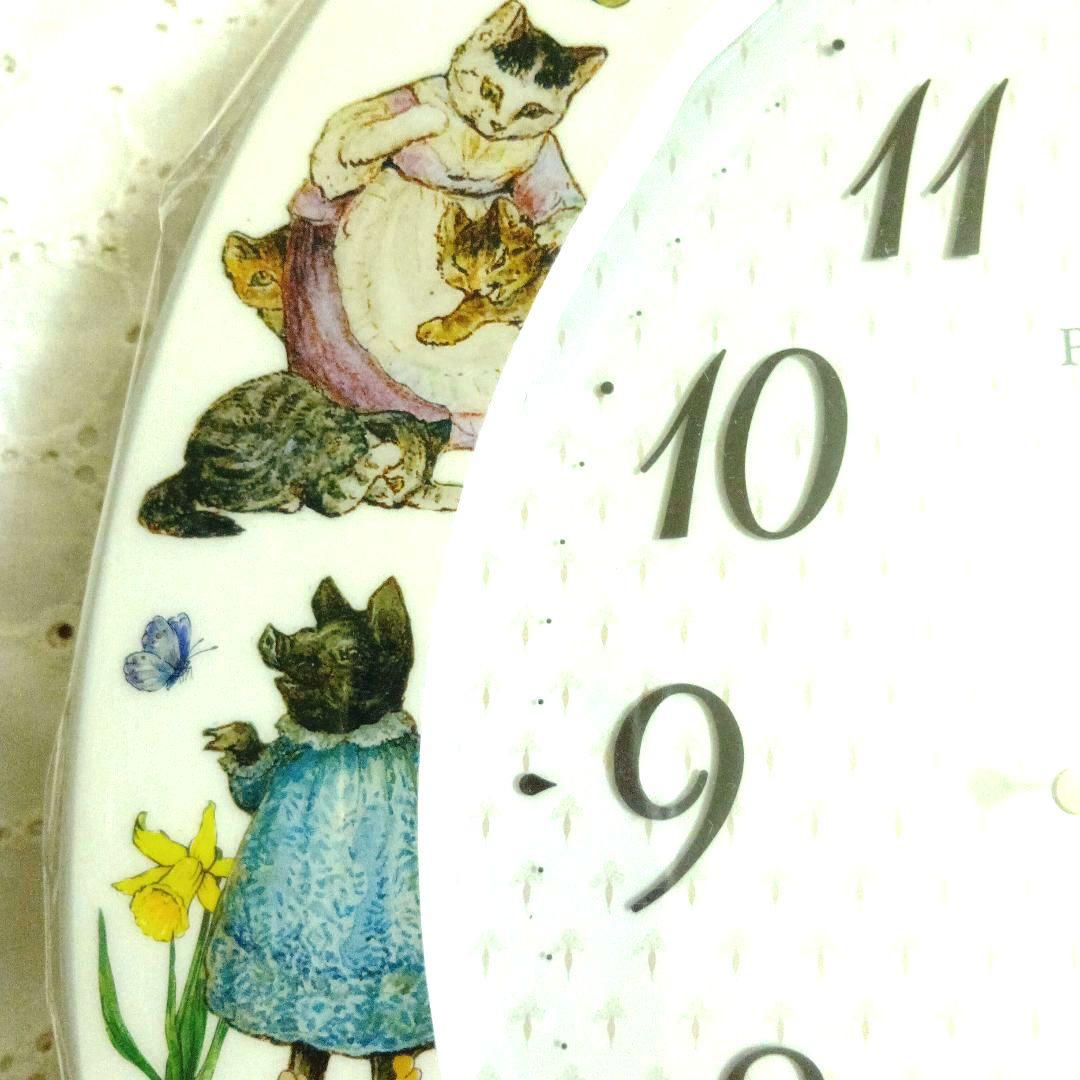 セイコー　ピーターラビット　掛け時計　電波時計　オーバル型　音量調節　大きめ