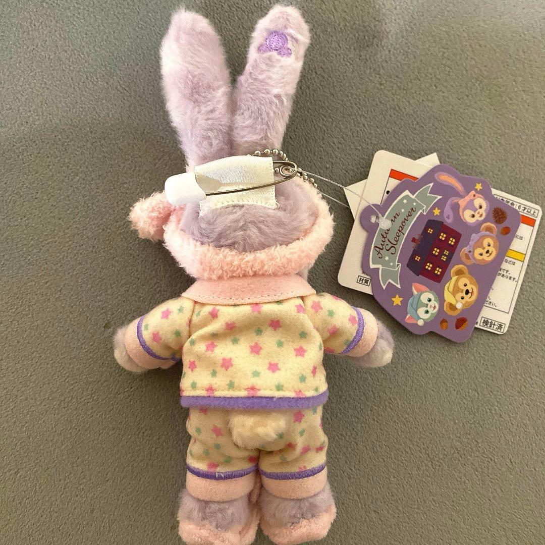 ステラルーオータムスリープオーバーぬいぐるみバッジディズニーシー